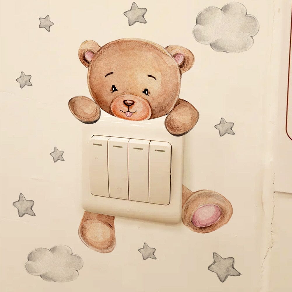 Stickybear™ - Sticker ourson décoratif | Chambre d'enfants - J'aime mon poupon