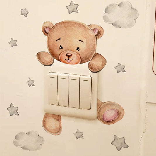 Stickybear™ - Sticker ourson décoratif | Chambre d'enfants - J'aime mon poupon