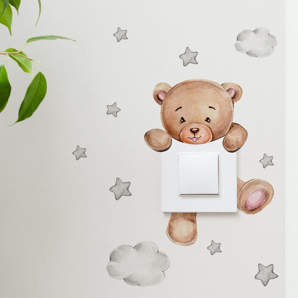 Stickybear™ - Sticker ourson décoratif | Chambre d'enfants - J'aime mon poupon