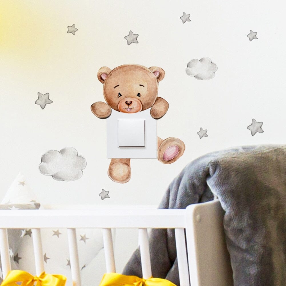 Stickybear™ - Sticker ourson décoratif | Chambre d'enfants - J'aime mon poupon