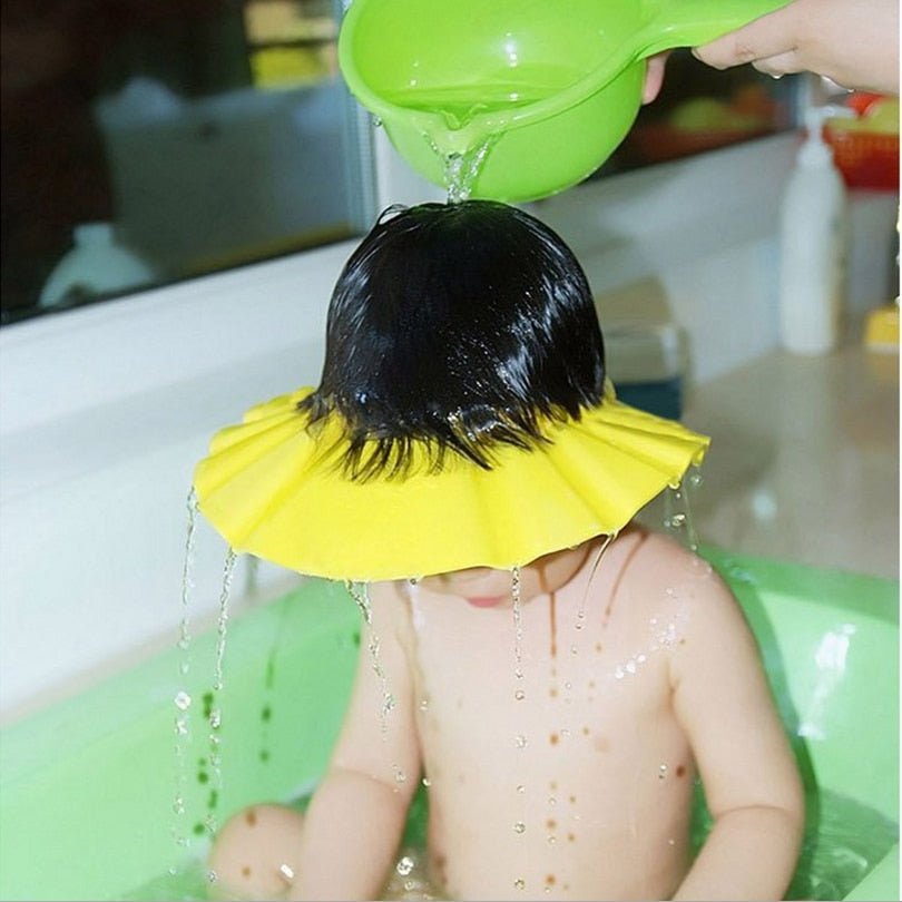 Visière chapeau pour douche bébé I ShampooCap™ - J'aime mon poupon